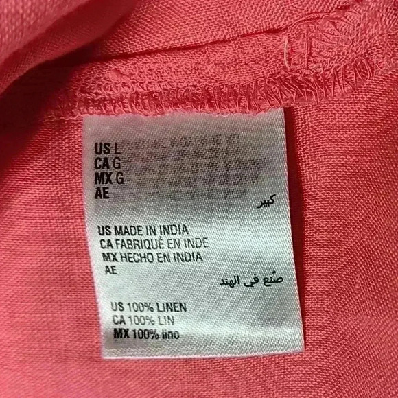 Charter Club 💯 Linen button down  long-sleeved shirt. Ladies size L - Picture 2 of 7